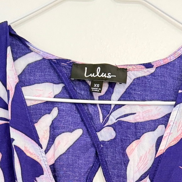 NWOT Lulu's Azalea Regalia Floral Print Wrap Maxi Dress - Picture 4 of 6